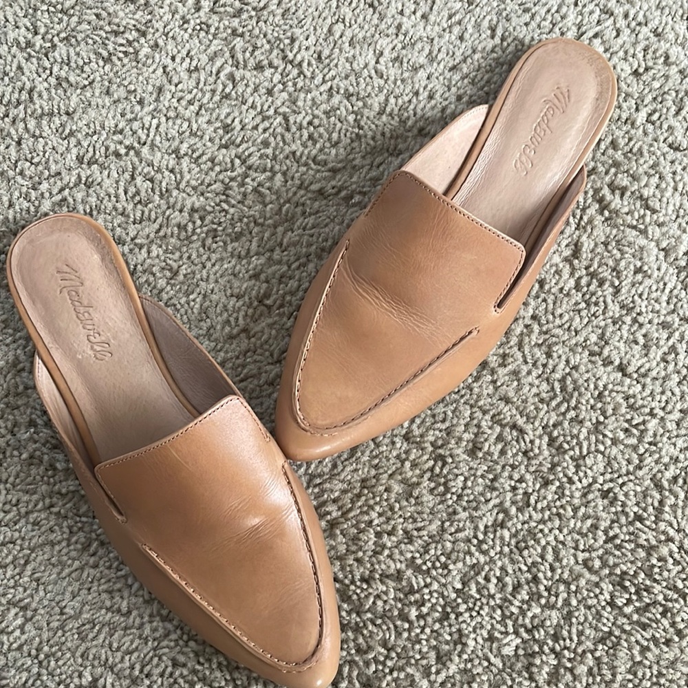 Madewell leather slides size 8